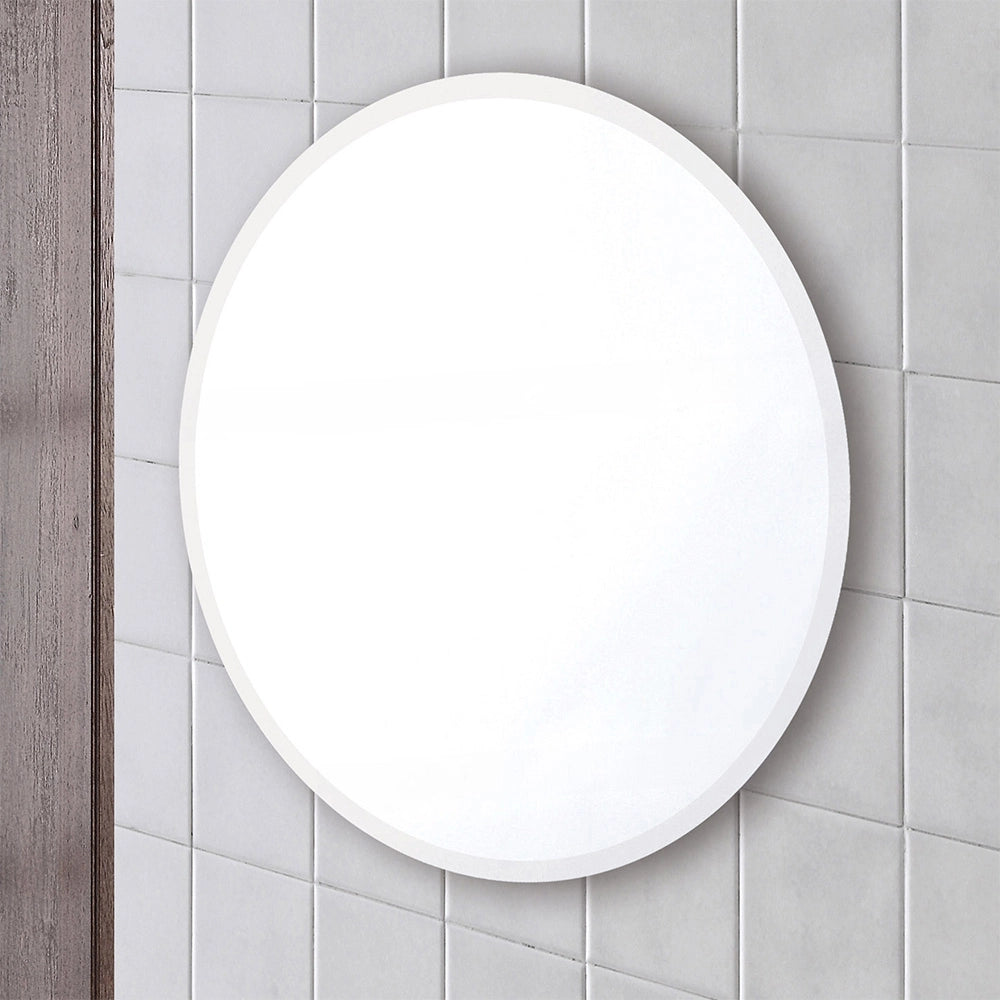 Specchio rotondo 60 cm reversibile biselattura di 2,5 cm