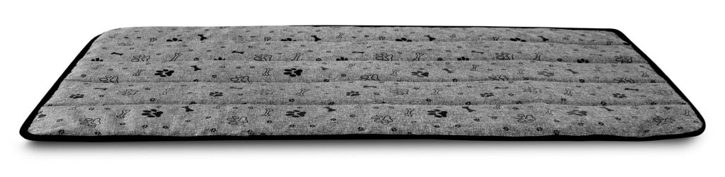 AIO FACTORY Tappetino per cuccia per cani 50x70 cm impermeabile Ossa nere