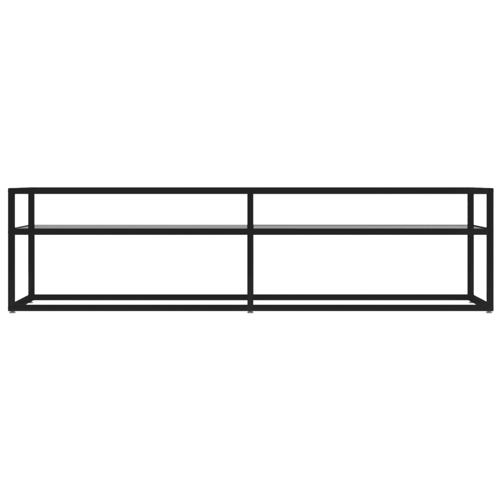 Mobile Porta TV Trasparente 160x40x40,5 cm in Vetro Temperato 331718