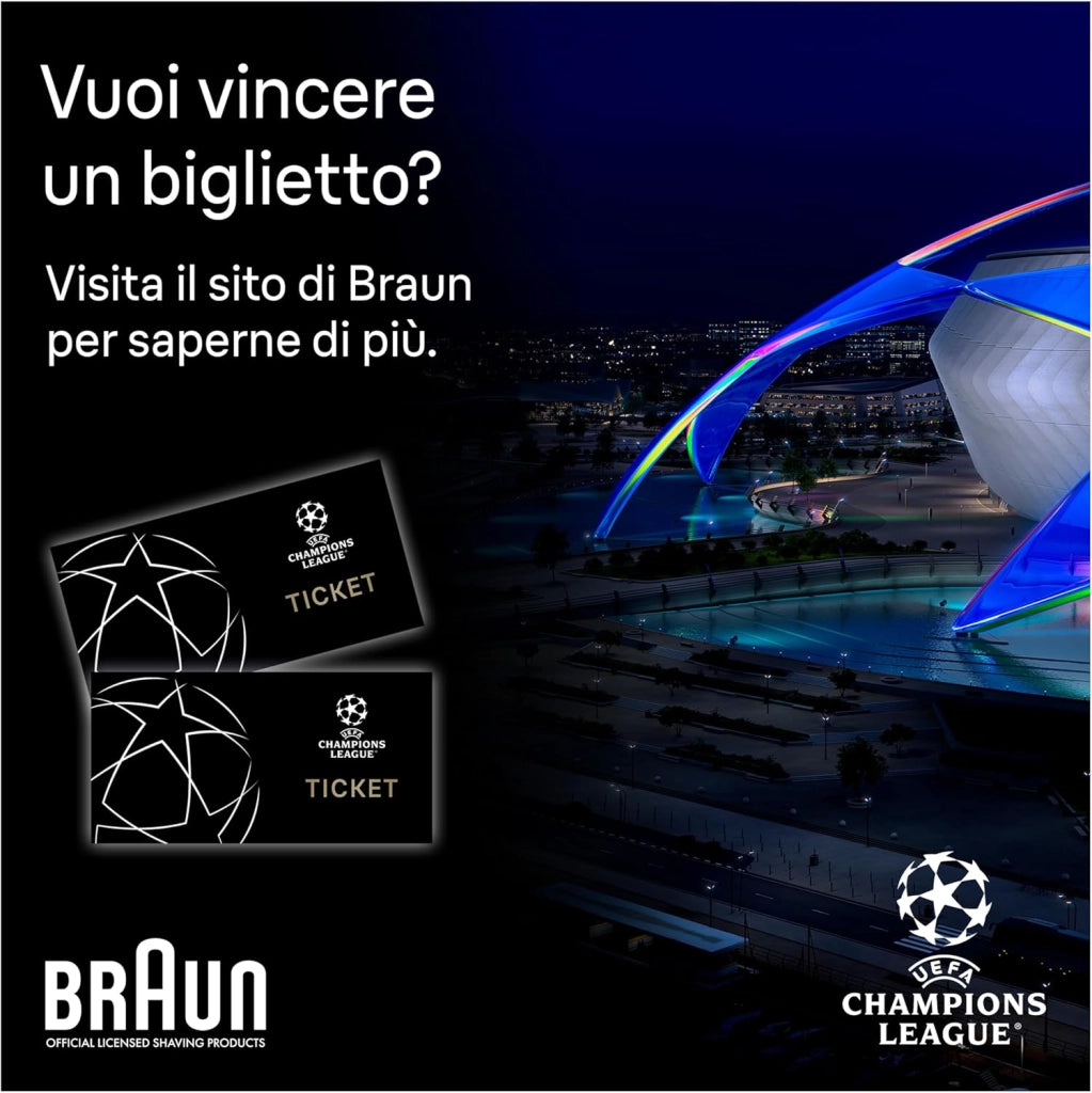 Braun Serie 9, Regolabarba Uomo, Rasoio Elettrico Barba con Lama Barba Problade e Strumenti Professionali, 40 Lunghezze, Base di Ricarica e Custodia Esclusiva, Bt9440 Grigio