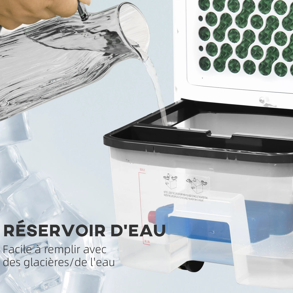Raffrescatore d'aria mobile ionizzatore 4 in 1 ¨C zephmum ¨C bianco nero