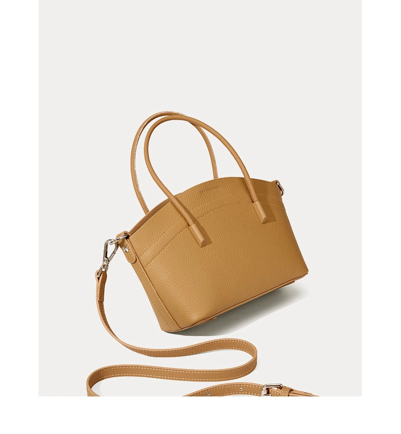 Borsa a tracolla da donna in vera pelle, grande capacit¨¤, marrone