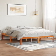 Giroletto Marrone Cera 160x200 cm in Legno Massello di Pinocod mxl 87685