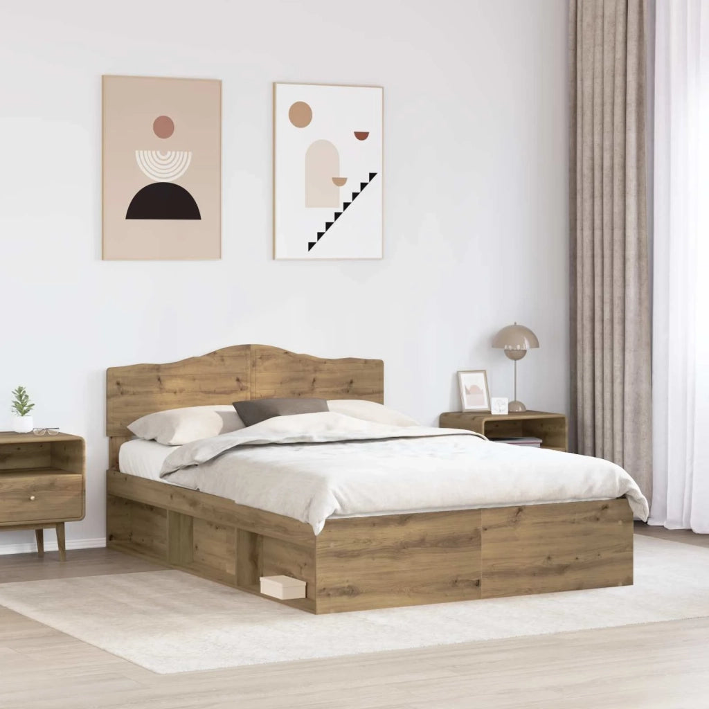 Struttura del letto Rovere Artigianale 140 x 190 cm 3412906