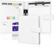 Blocco da disegno A5 con copertina in PU e chiusura magnetica con blocco note