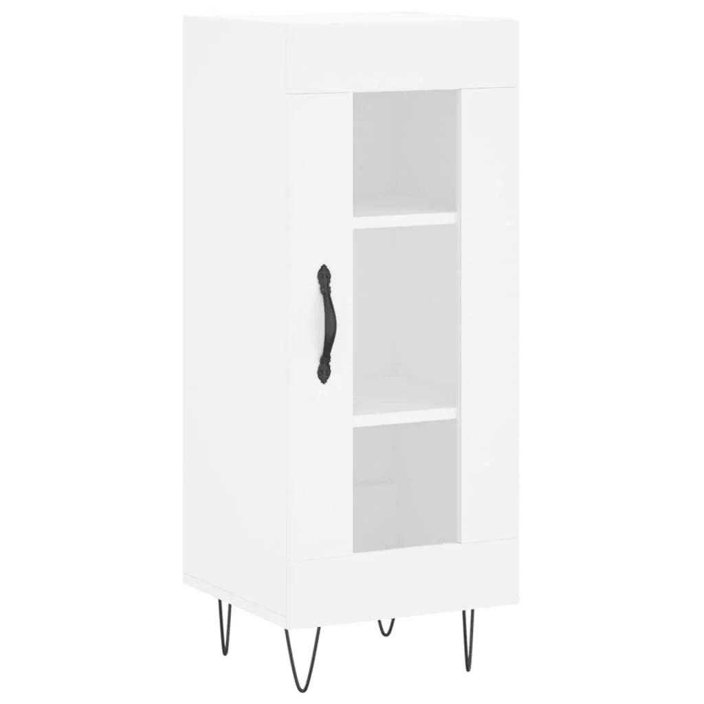 Buffet credenza cassettiera mobiletto mobile contenitore organizer cucina soggiorno salotto alto 34,5 x 34 x 180 cm legno ingegnerizzato bianco 02_0032346