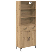 Credenza | Madia | Buffet da pranzo | Armadio da pranzo con cassetto Rovere artigianale 69,5 x 34 x 180 cm