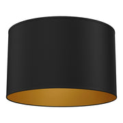Lampada da soffitto Arden 1 luce nero/oro E27 40 cm