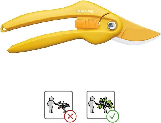Snoeischaar per Potatura di Rami - 20 cm, Strato Antiscivolo, Acciaio di Carbone, Maniglie Robuste