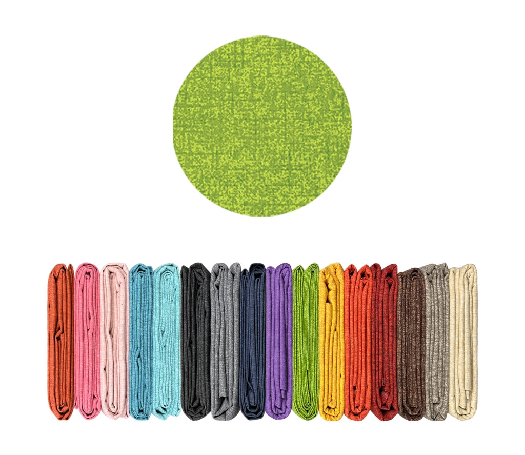 Telo Arredo Tinta Unita Made in Italy in Cotone Panama Grandfoulard Copritutto Verde - 2 Posti 280x240