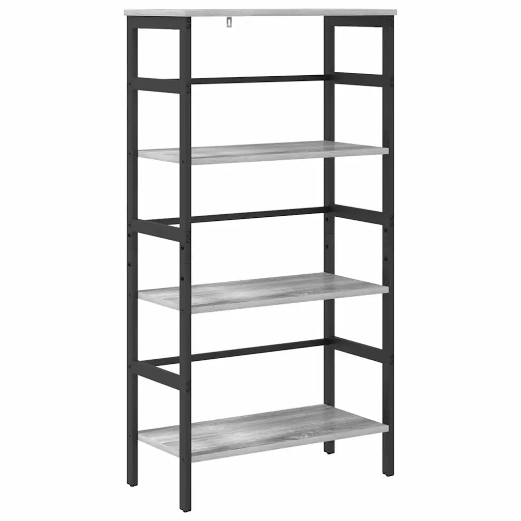 Libreria-Scaffale per Libri-Mobile di Stoccaggio Grigio Sonoma 60 x 29,5 x 115 cm Legno multistrato