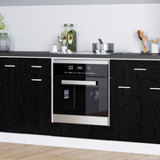 vidaXL Armadio per forno Rovere nero 60 x 46 x 81.5 cm