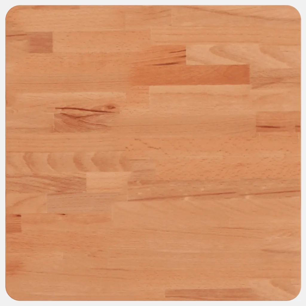 Piano per Tavolo | Superficie Tavolo | Piano Scrivania 40x40x2,5 cm Quadrato Legno Massello di Faggio