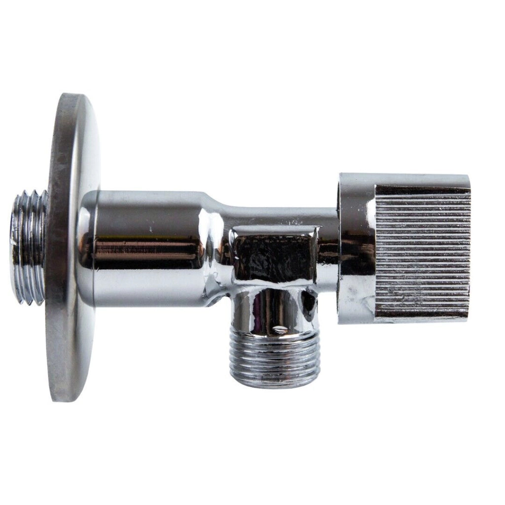 Rubinetto da muro universale valvola a sfera 1/2" 3/8" con rosone 8100 / 59986
