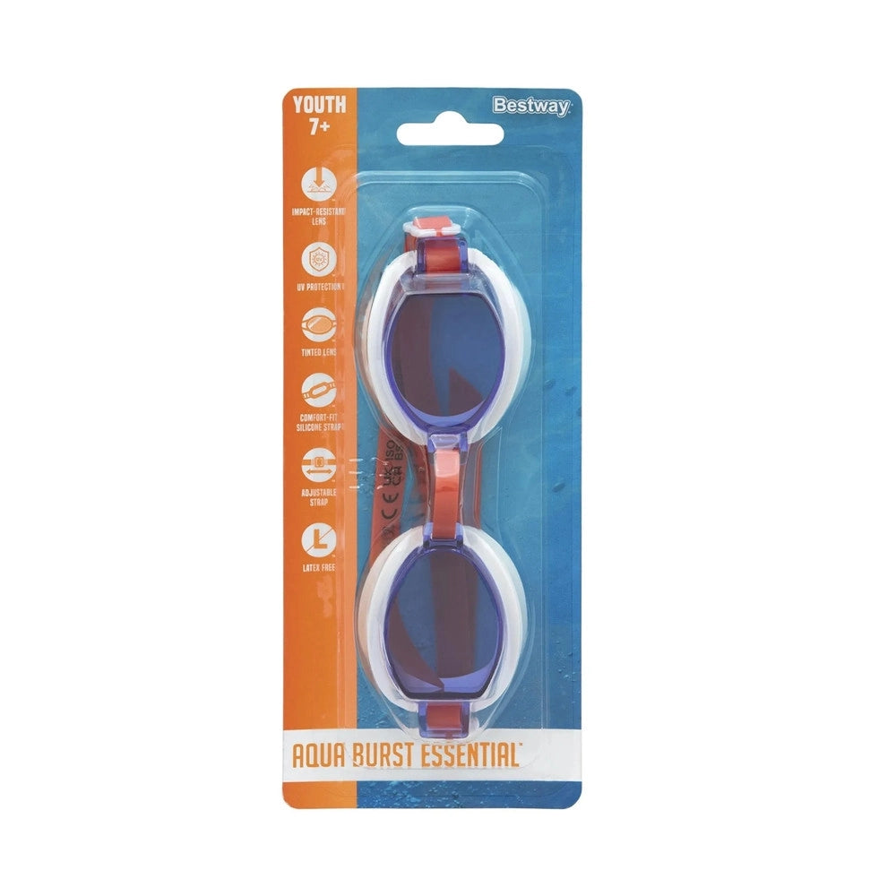 Trade Shop - Box 24 Pz Occhiali Da Nuoto Piscina Per Bambini Ragazzi 7+ Anni Da 3 Colori 30217 -