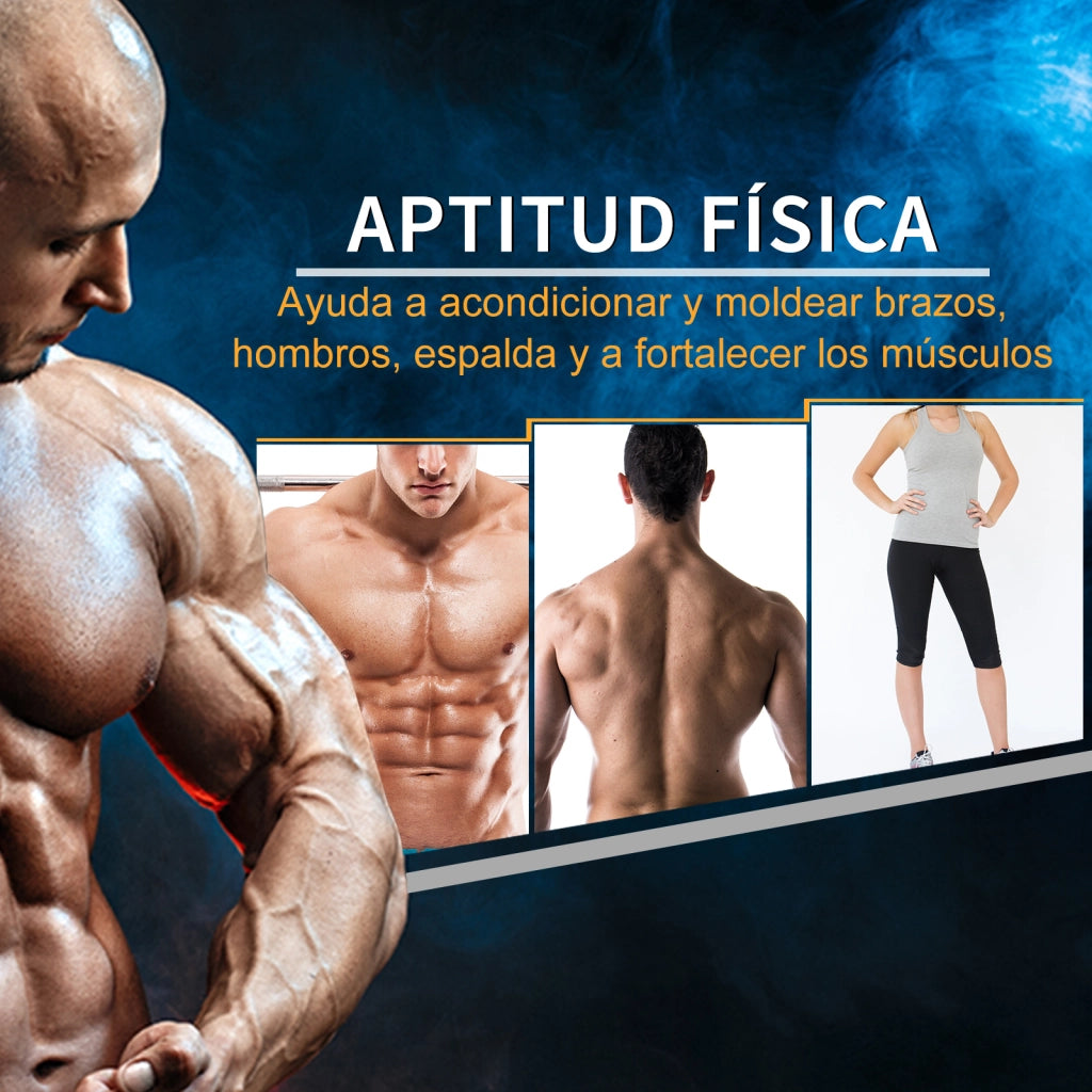 Set manubri da palestra 2x4 kg con barra connessione metallica e testa esagonale ¨C zephmum ¨C nero argento