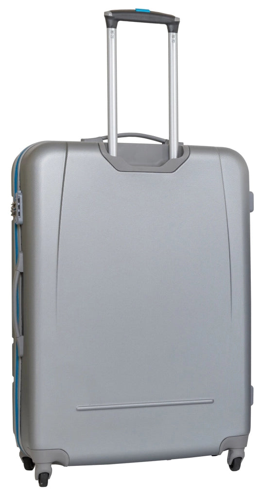 Trolley Valigia Grande Rigida in ABS 4 Ruote TSA Ravizzoni Sangria Silver