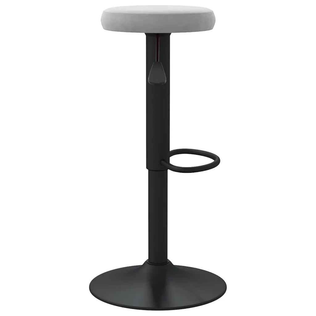 Sgabelli da Bar 2 pz Grigio Chiaro in Velluto cod mxl 54570