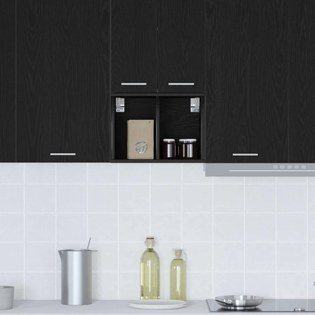 Armadio pensile Rovere Nero 30 x 29,5 x 40 cm Legno multistrato