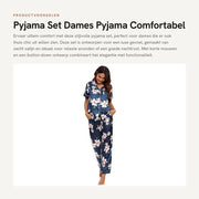 Set di pigiama donna - Pigiama satinato - Manica corta - Abbigliamento da notte - Set morbidi - Collo classico - Stampa fiorale