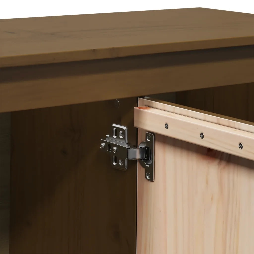 Mobile Porta TV Ambra 103x36,5x52 cm in Legno Massello di Pino 814592