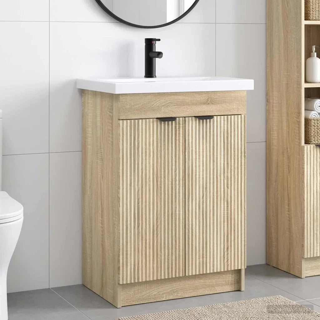 Set di mobili per il bagno Rovere Sonoma 78,5 x 37,5 x 81 cm 3404156