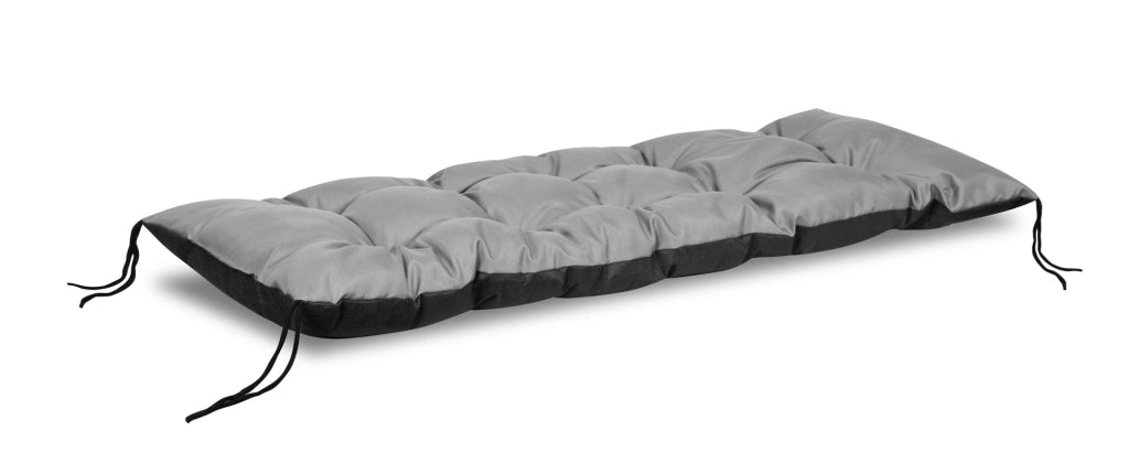 AIO FACTORY Cuscino da giardino impermeabile grigio 150x50 cm per panca/altalena