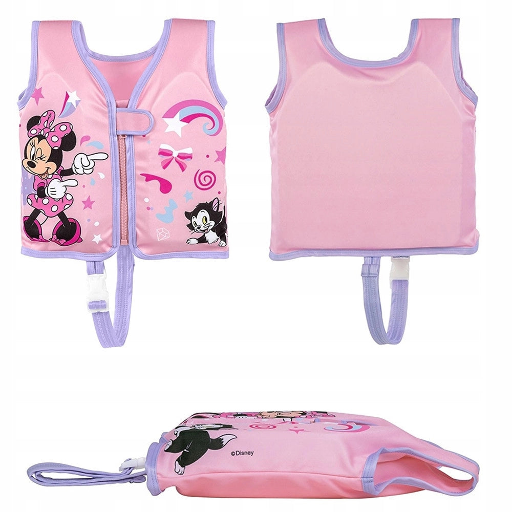 Trade Shop - Gilet Cuscinetti In Schiuma Salvagente Giubbotto Minnie Trainer Bambine 1-3 Anni 9101b -