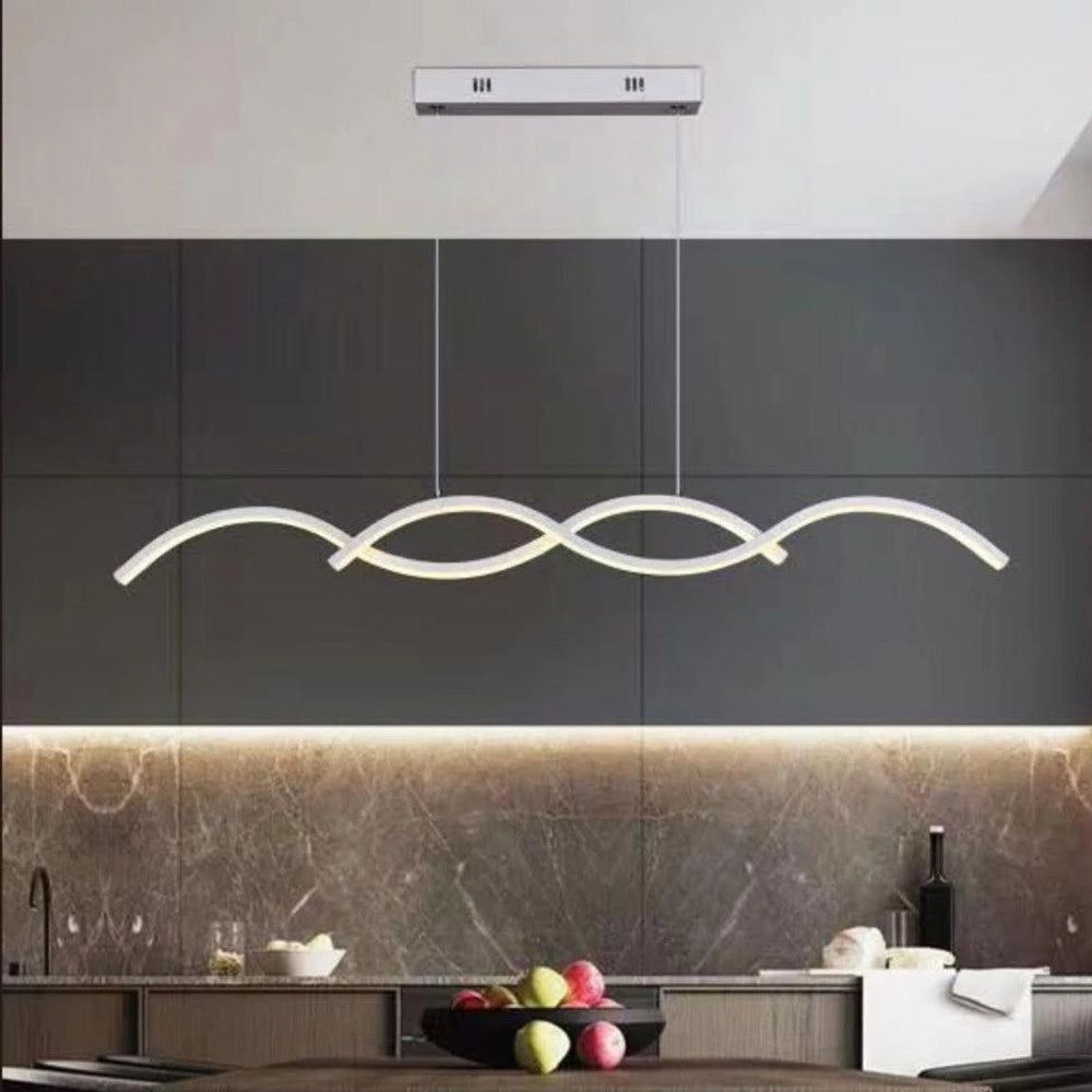 Trade Shop - Lampadario Led A Sospensione Moderno Lampada Twist 26w Cct Luce Variabile 3000k-6500k A43-3c -