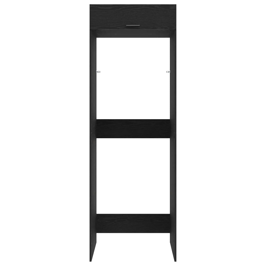 Mobiletto per lavatrice Rovere Nero 67,5 x 68 x 200 cm 3422785
