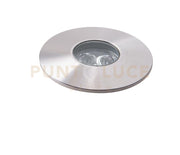 INCASSO CALPESTABILE LED IRIDE DC12 E 24V SILVER 3W RGB DIMMERABILE IP67 6X8,3CM