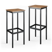 Vicco Set di 2 sgabelli da bar Rovere rustico 32 x 78 cm 2 parti
