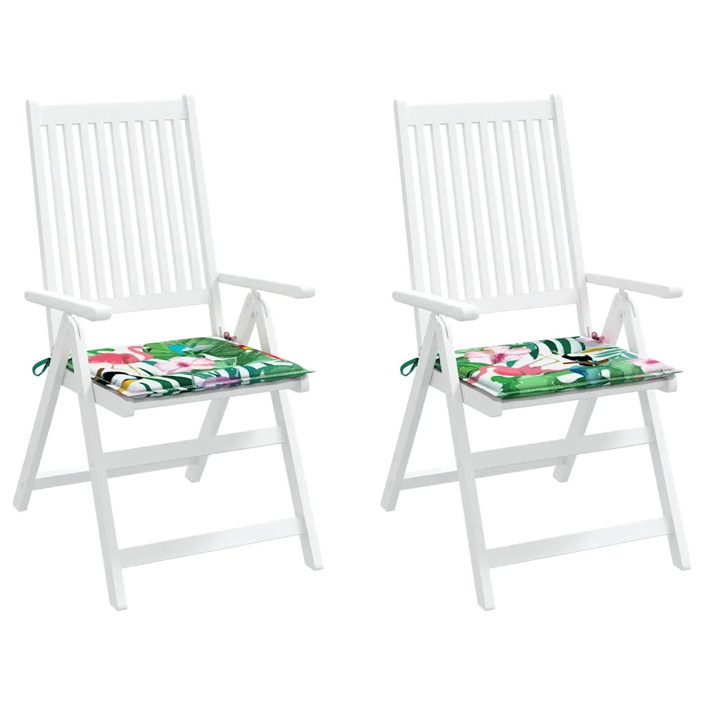 Cuscini per Sedia 2 pz Multicolore 50x50x4 cm in Tessuto 361083