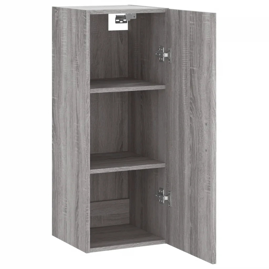 Armadietto a Muro | Mobile a Parete Grigio Sonoma 34,5x34x90 cm