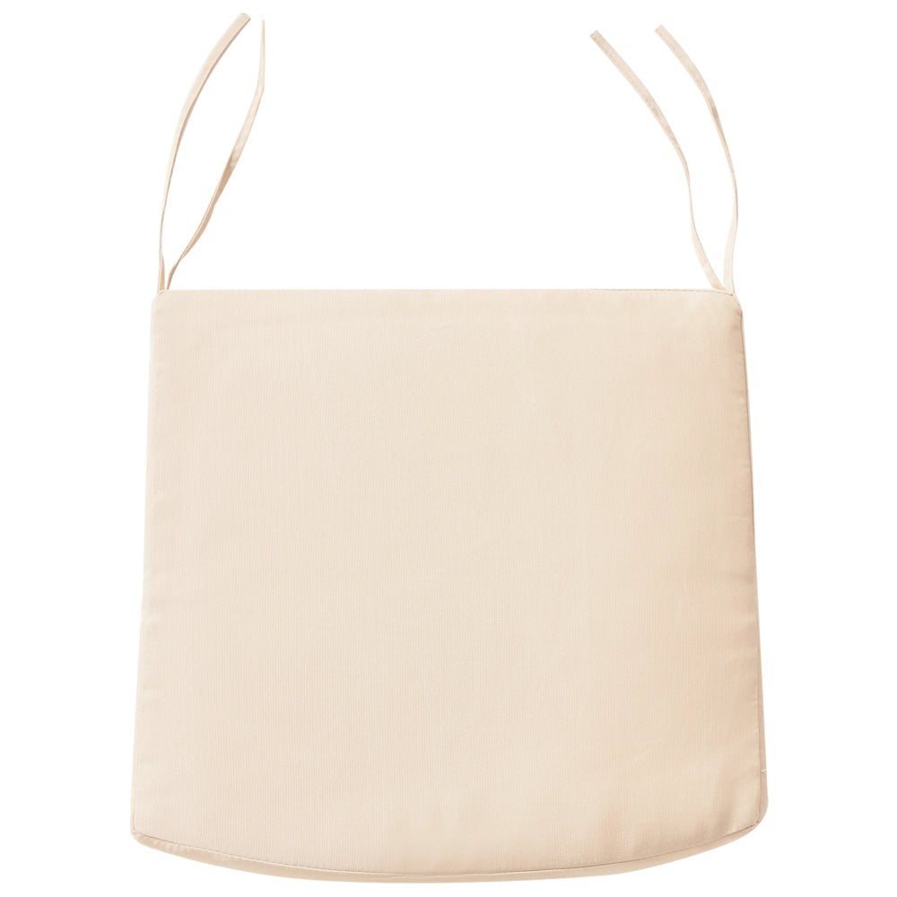 Set di 4 sedie da pranzo da giardino in alluminio marrone con cuscini da esterno vintage
