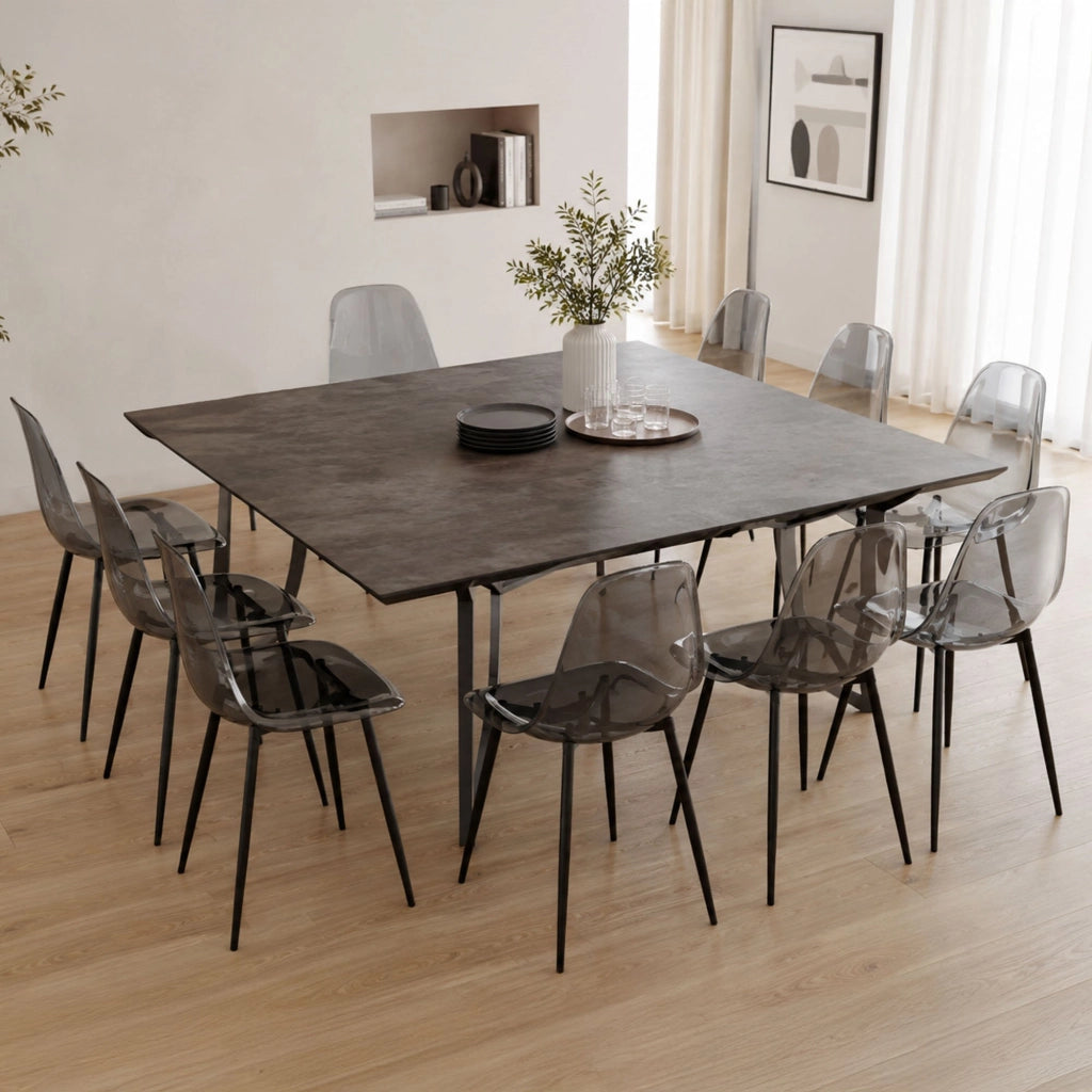 Amstrong, Sedia 10 Sedie, Grigio Fume
