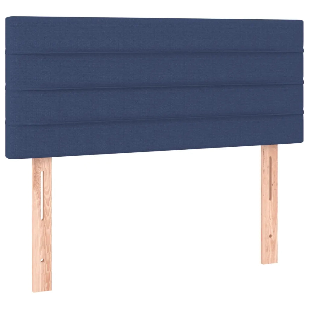 vidaXL Giroletto a Molle con Materasso Blu 120x190 cm in Tessuto