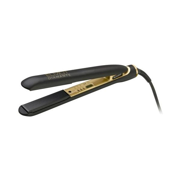 Piastra capelli elmot ppiaelmdiam luxury hairline diamante nero e oro