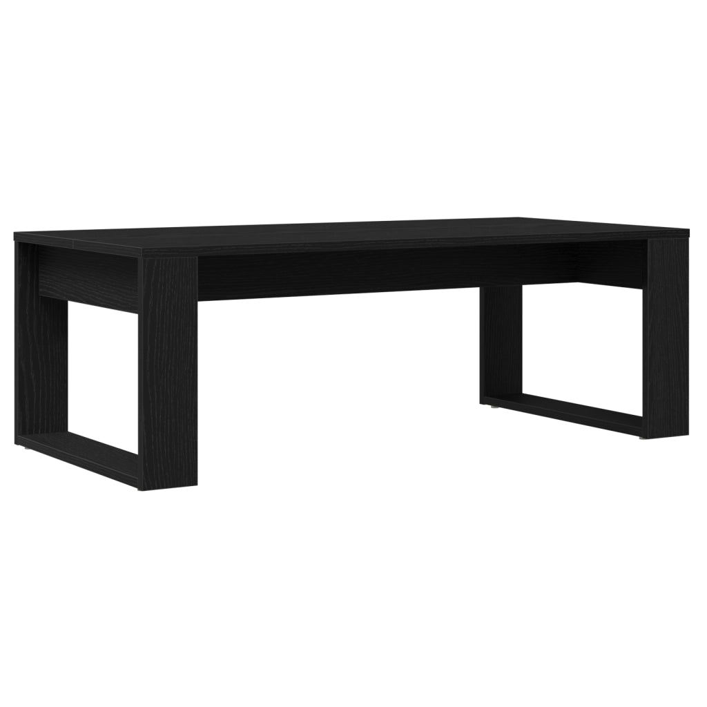 Tavolino da caffÃ¨ in rovere nero 102x50x35 cm in legno ingegnerizzato