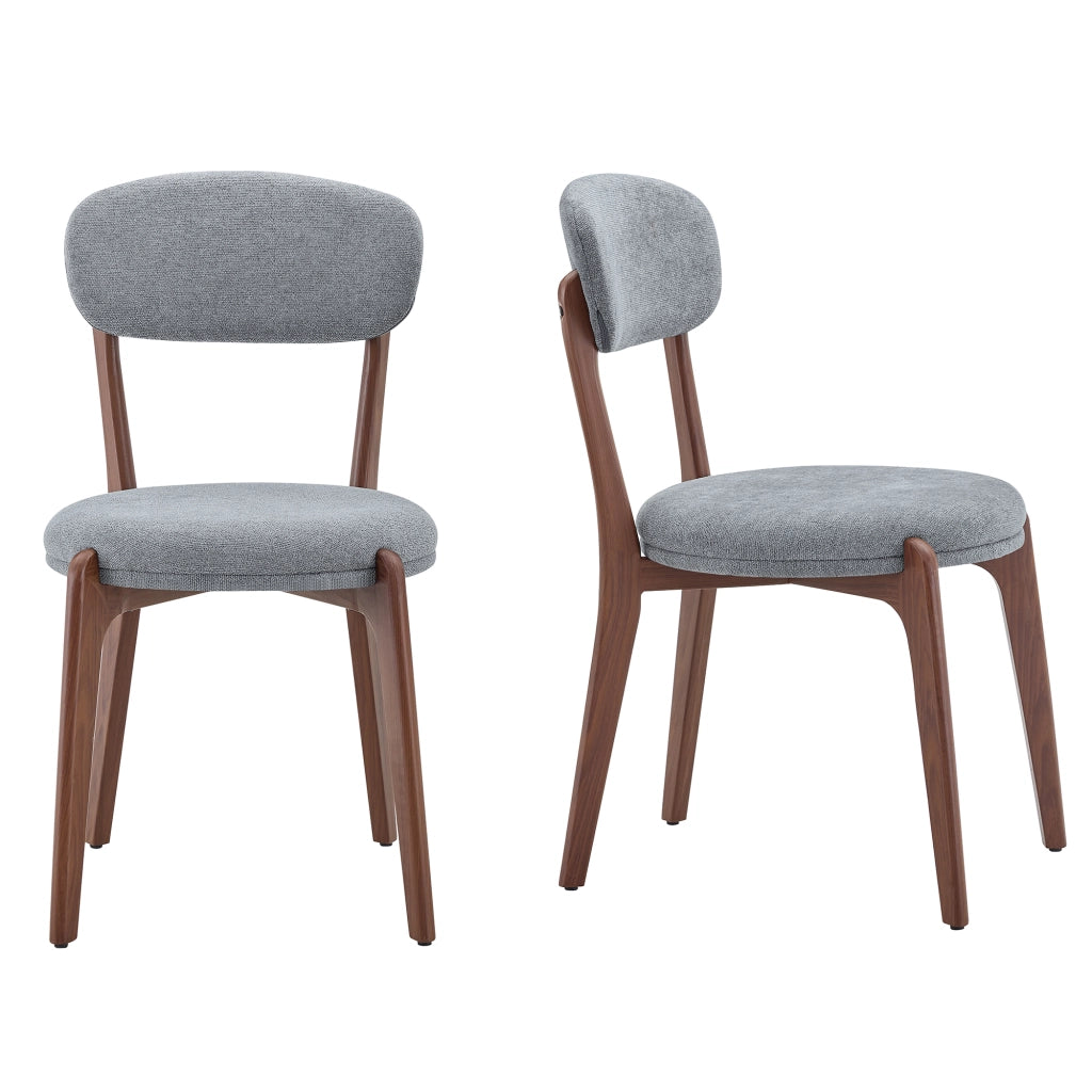 Set 2 Sedie da Pranzo Imbottite in Tessuto ¨C Xylo ¨C Stile Moderno, Beige