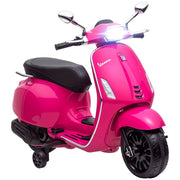 Scooter Elettrico Bambini Vespa 6V ¨C zephmum ¨C Rosa 107x47x73 cm