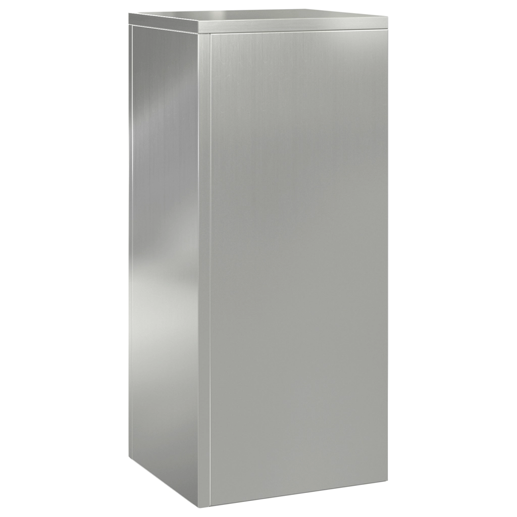 Supporti per Piante da Esterno Set 2 pz 24x24x55 cm Acciaio Zincato