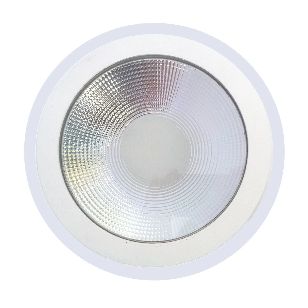 Trade Shop - Faro Faretto Pannello Ad Incasso A Led In Vetro Tondo 10 Watt Bianco Luce -