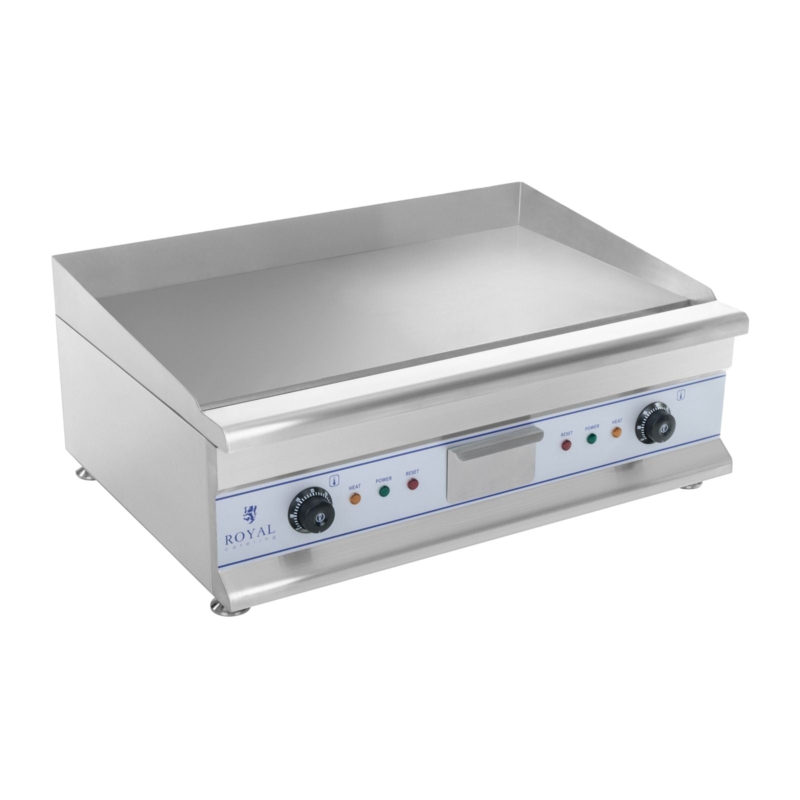 Plancha elettrica liscia - 75 cm - 2 x 3,2 kW professionale in acciaio inox 3614042