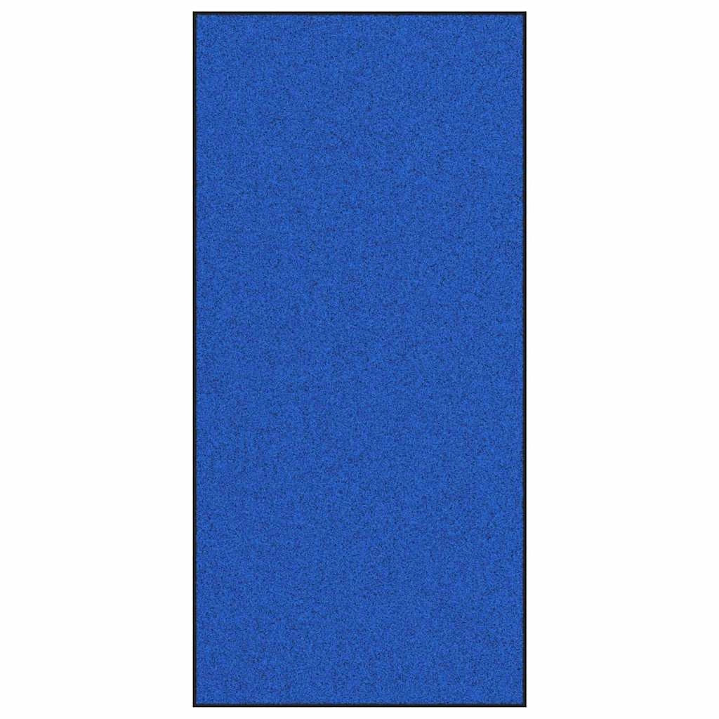 Zerbino d'ingresso moderno rettangolare per interni/esterni 120 x 250 cm in poliammide blu 02_0057939