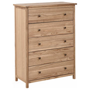 Credenza in legno con cassettiera 5 cassetti legno chiaro stile rustico