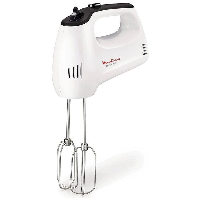 Moulinex HM3101 Quick Mix Sbattitore Elettrico con Fruste e Ganci Impastatori, 300W