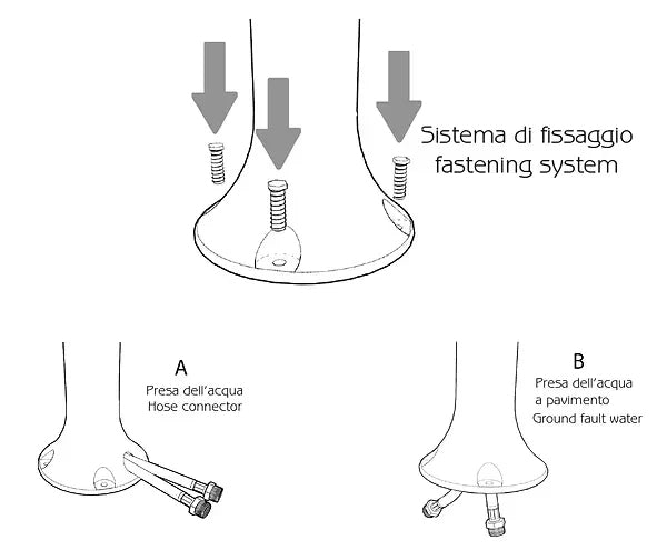 Fontana da Esterno con Rubinetto e Cestello Arkema H2O Viola