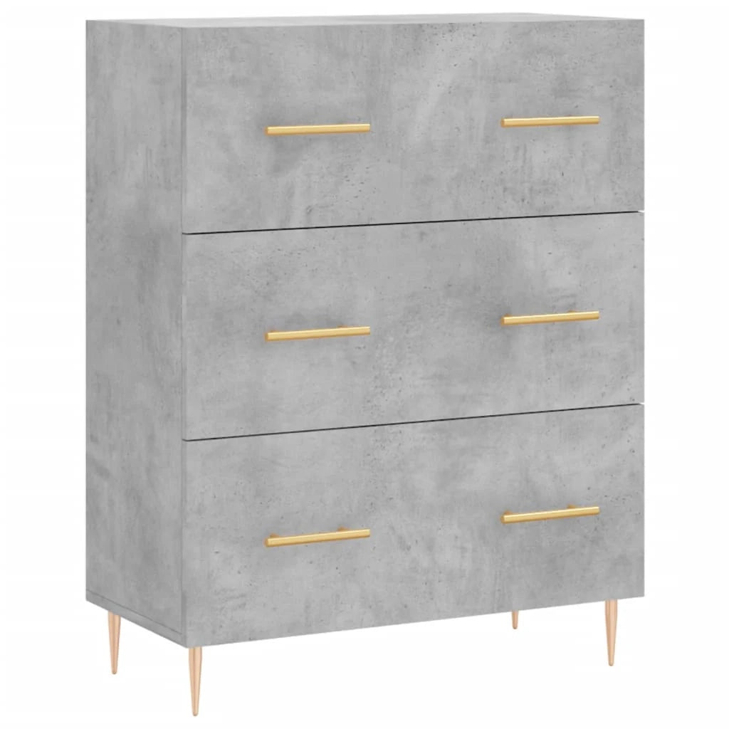 Buffet credenza cassettiera armadio mobile contenitore organizer cucina soggiorno salotto alto 69,5 x 34 x 180 cm legno ingegnerizzato grigio 02_0034505