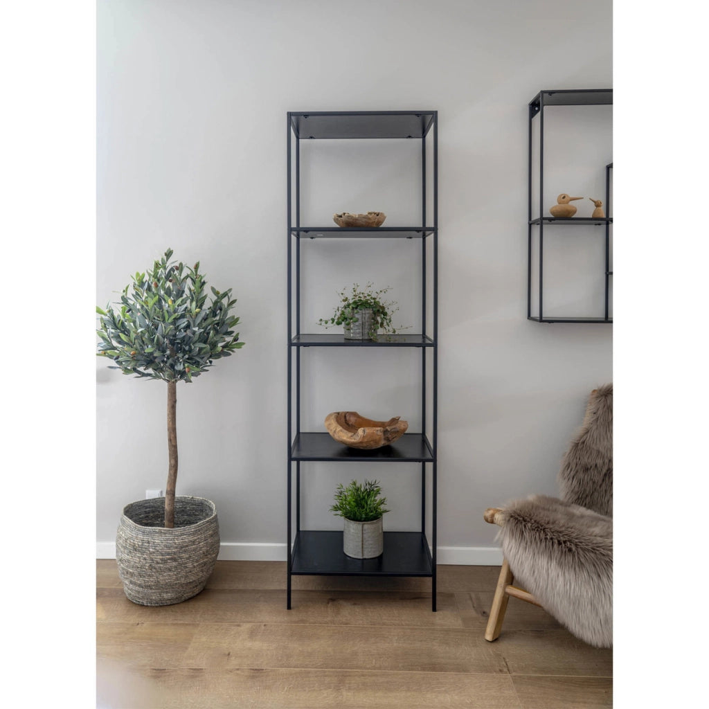 Libreria Vita, Nero, Metallo, 36x51x170 cm